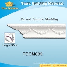 Moulage de corniches en polyuréthane décoratif